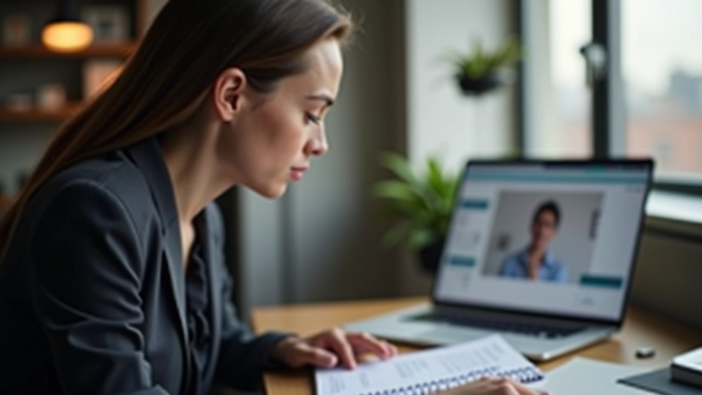 Designer en developer in videocall, beide met laptops, design handoff wordt besproken